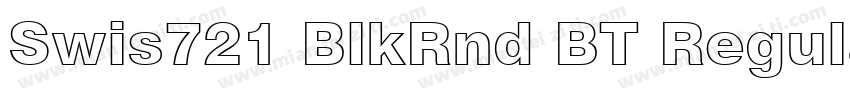 Swis721 BlkRnd BT Regular字体转换